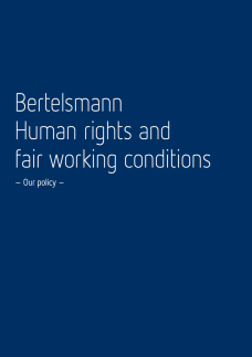 Bertelsmann Human rights and fair working conditions Policy 