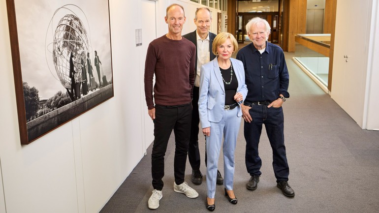 from left: Thomas Rabe, Chairman and Chief Executive Officer of Bertelsmann, Christoph Mohn, Chairman of the Supervisory Board of Bertelsmann, Liz Mohn and Jim Rakete.